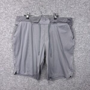 Hylete Athletic Training Shorts XXL Gray Stretch Performance Gym Workout Mens